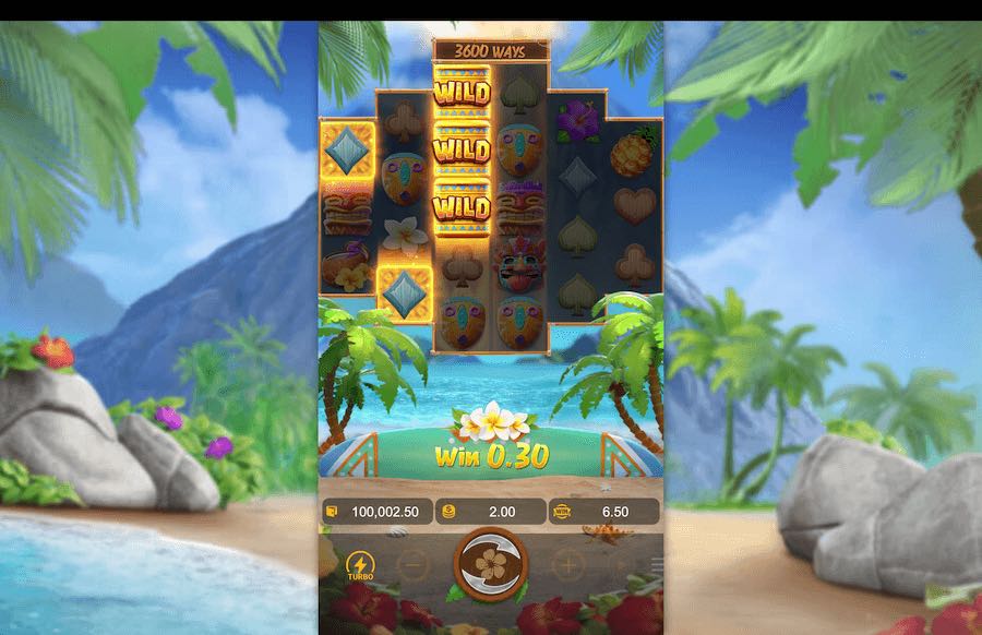 Hawaiian Tiki slot bonus feature 
